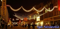 cadde sokak ışık süsleme